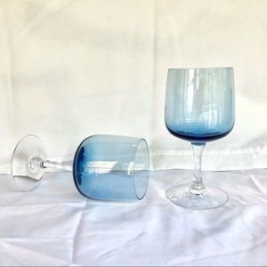 Mid century modern glass chalices